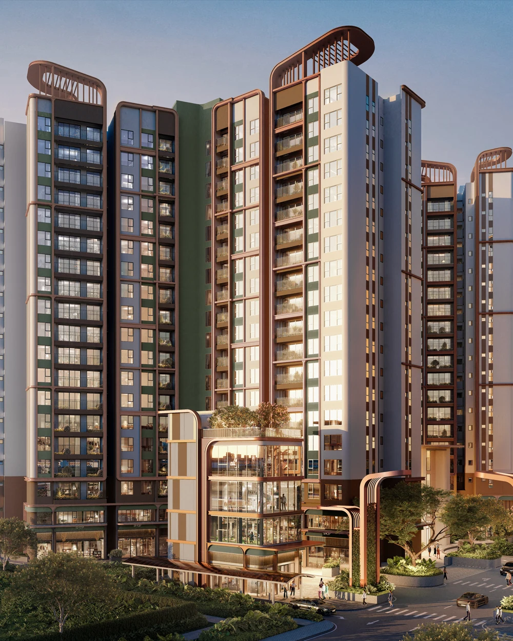 Norton Park architecture and commercial spaces