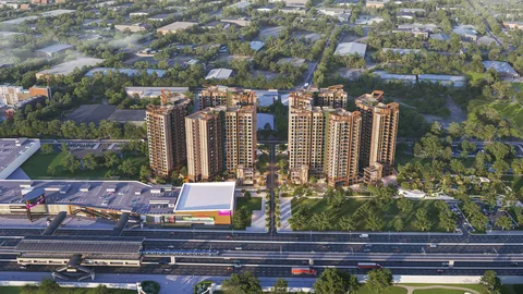 Norton Park scale-model rendering and its connection to Đại lộ Bình Dương